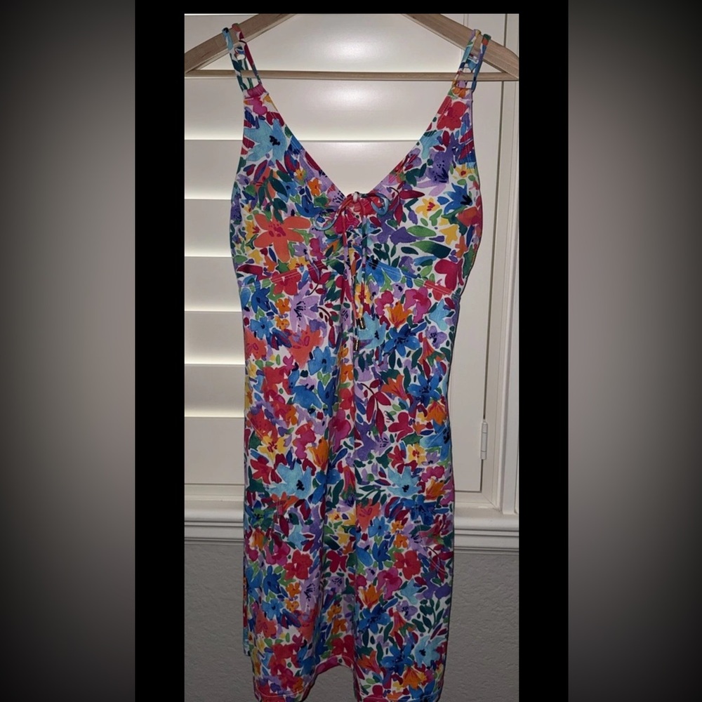 Tommy Bahama Watercolor Floral Spa Coverup Dress Size Medium - Picture 2 of 4